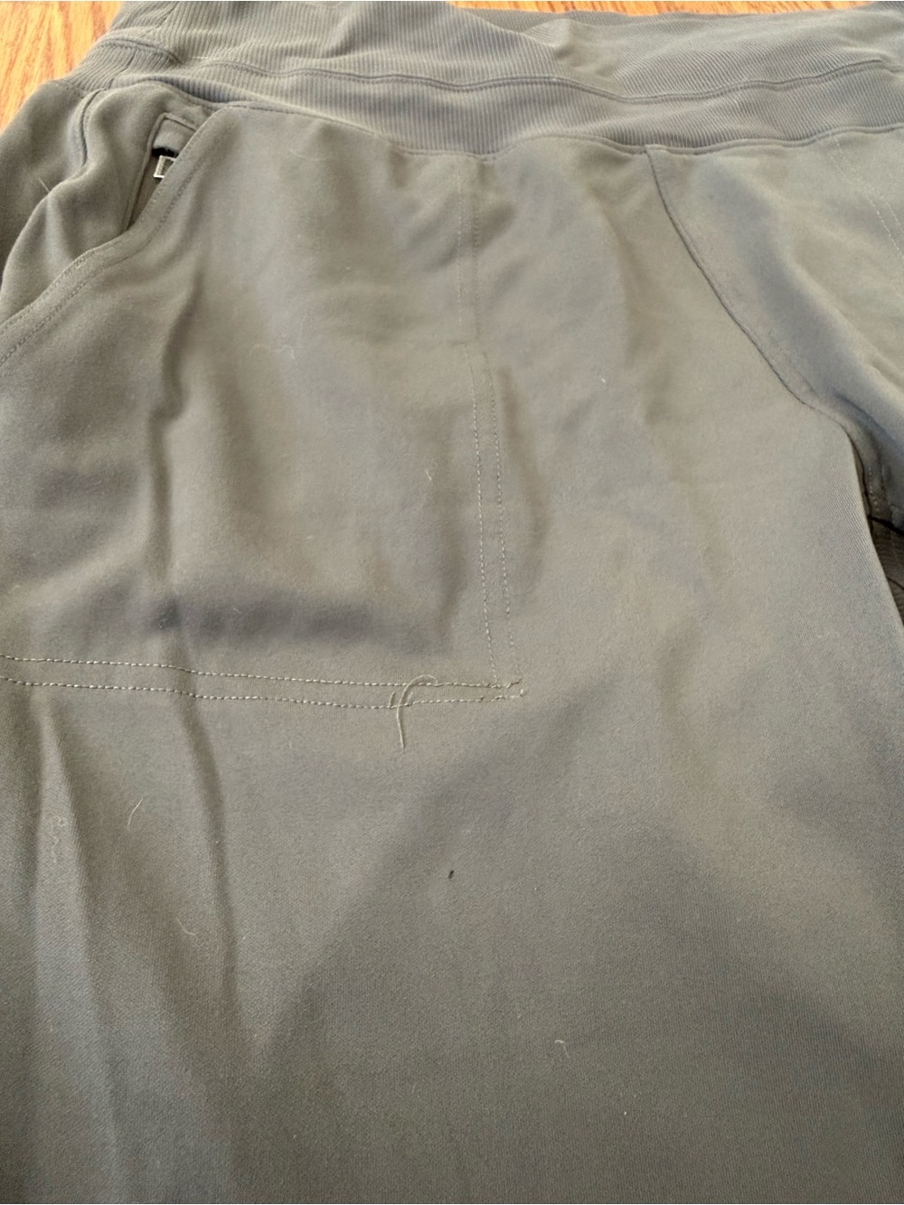 Athleta Women’s High Waist Venice Joggers in Gray Large Petite Zipper Pockets - Picture 9 of 16